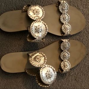 well worn jack rogers slip ons